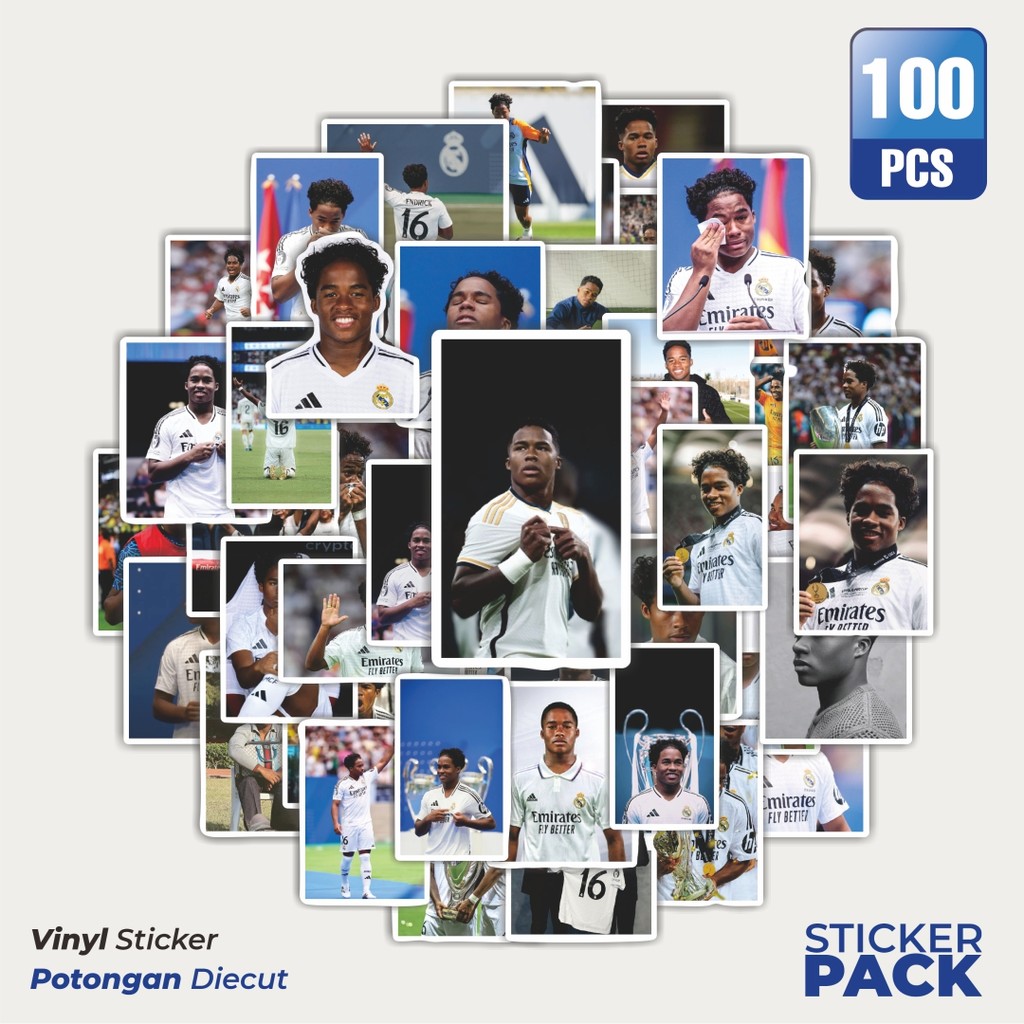

Stiker Vinyl Stiker Sepak Bola RM Endrick V1 Waterproof Aesthetic- Untuk Laptop, Motor, dan Helm - Paper Stationery Pack