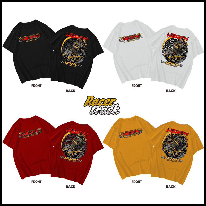 Kaos Mesin Sohc Herex Lengan Pendek Baju Pria Atasan Herex Unisex Bisa Cod