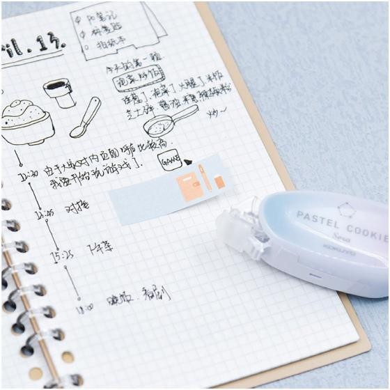 

Kokuyo Pastel Cookie Sora Dot Glue Tape 6mm x 8m - Biru