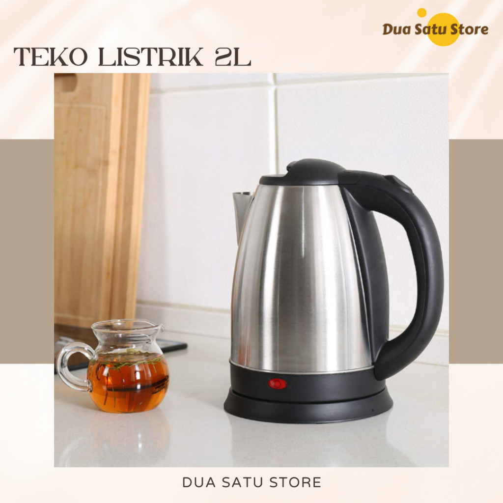 Teko Listrik 2 liter Pemanas air Elecktric SQRS