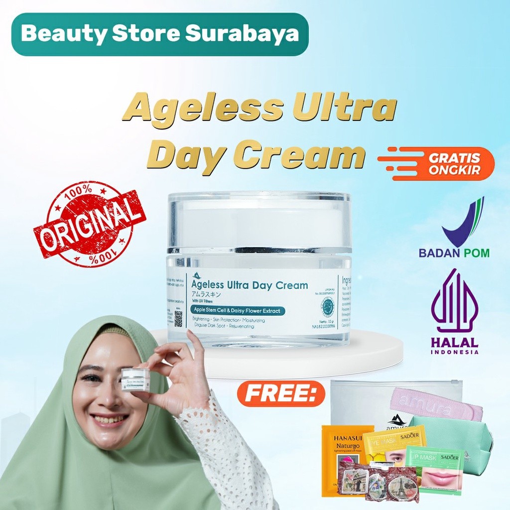 Amura day Cream (Pelembab, Flek Hitam, Wajah Kusam) Original