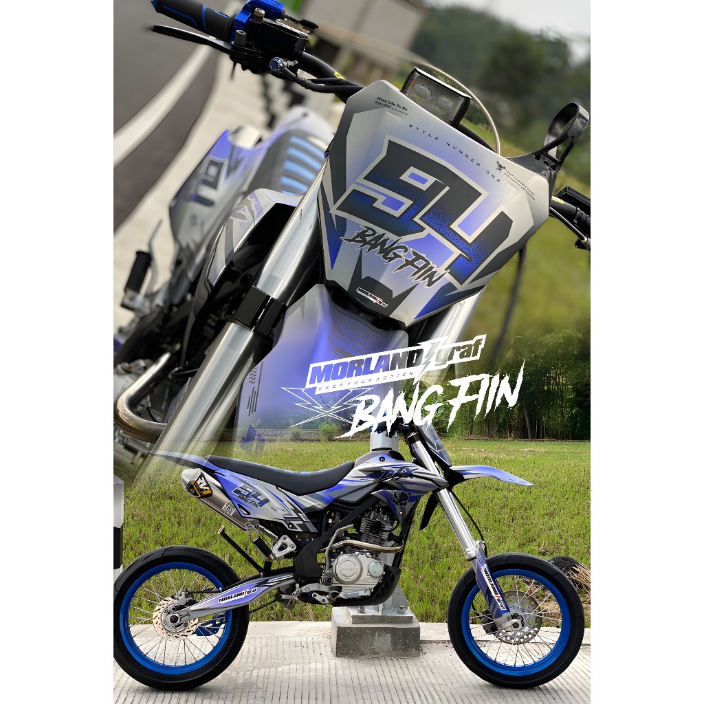 |DECAL DTRACKER CHROME SILVER SUPERDOFF | decal klx bf | decal crf | decal wr | decal gordons |