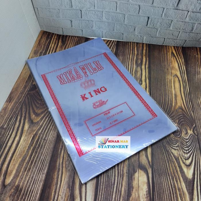 Plastik Jilid Mika Film 0.7 mm Mica Warna Folio F4 King AKS Kristal - Bening King by Fajar SA