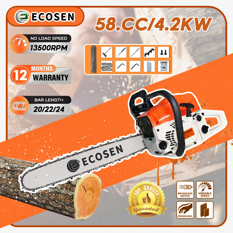 Gergaji Rantai 20/22/24 "Gergaji rantai 2-tak / Gergaji Rantai / Mesin Gergaji Rantai Kayu / Mesin P