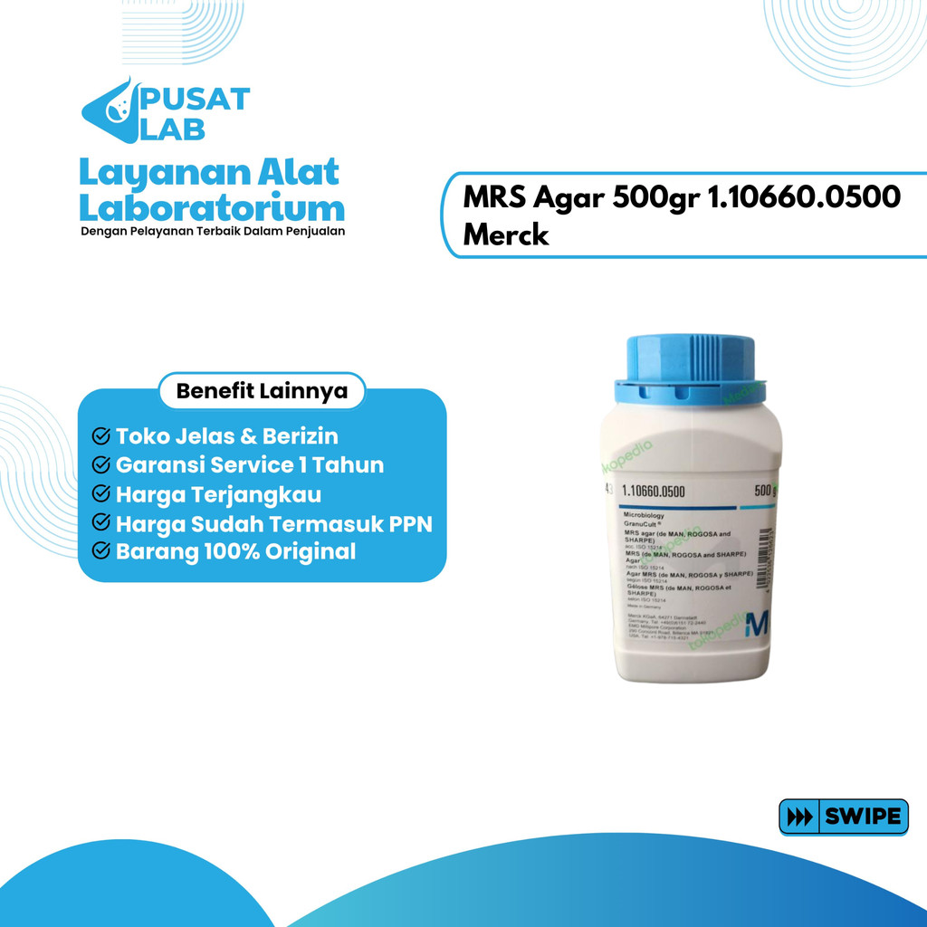 MRS Agar 500gr 1.10660.0500 Merck