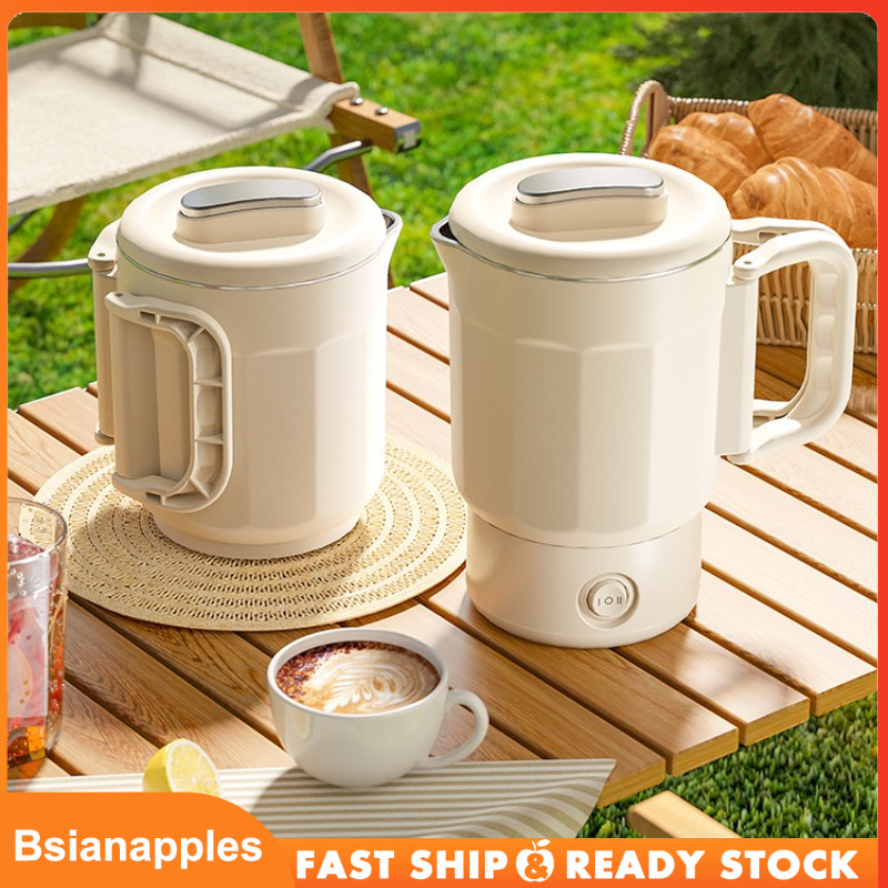 Ketel Listrik Lipat Portable untuk Perjalanan & Rumah Multifungsi Stainless Teko Listrik Lipat Mini