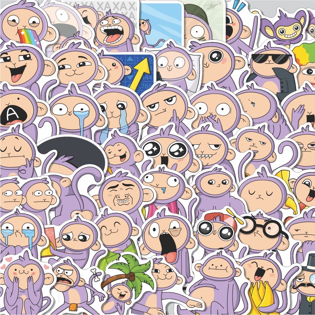 

Stiker Cutting Pack Stiker Vk T-shirt Dekorasi Lucu Kreatif untuk Notebook, Skateboard, HP