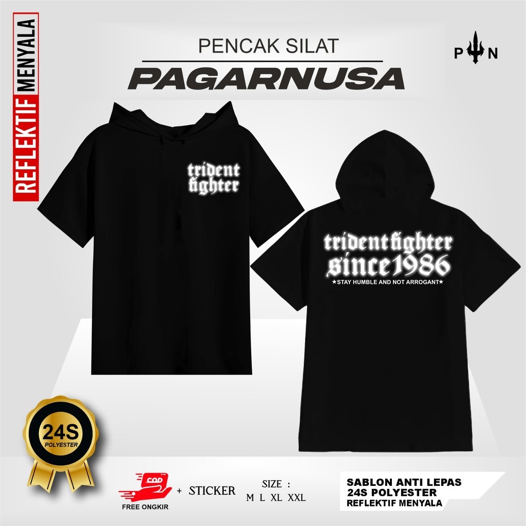 Ts-HOODIE PAGAR NUSA MENYALA TRIDENT FIGHTER SINCE 1986 - TS HOODIE DISTRO PAGAR NUSA -  TS HOODIE P