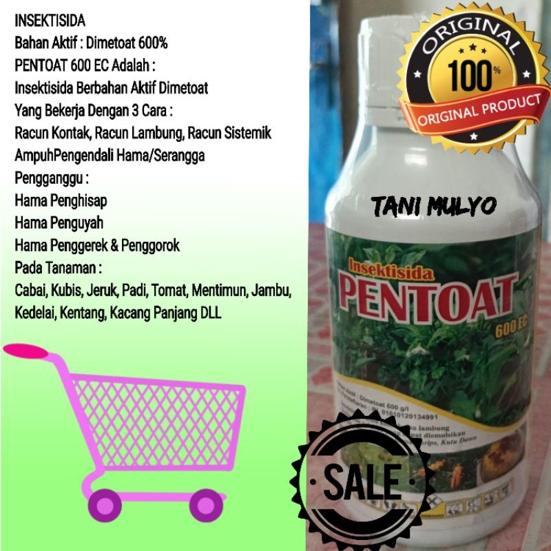 TANEKASHOP - INSEKTISIDA DIMETOAT 600 EC (INSEKTISIDA lalat buah 400 ML)