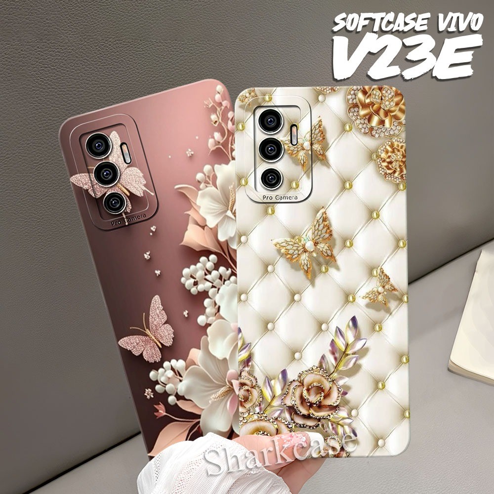 Softcase VIVO V20SE / VIVO S1 / S1 PRO / Z1 PRO / V23E / V23 5G Motif Bunga Aesthetic Terbaru Kekini