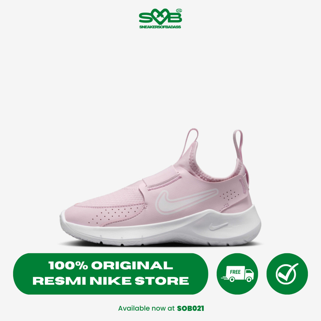 Sepatu Lari Nike Flex Runner 3 Little Kids' Shoes Pink Foam/White - FN1449-601