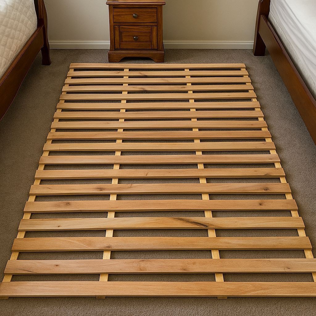 Dipan Lipat Serbaguna | Alas Dipan Tatami Papan Kasur Lipat Portable Kayu Mahoni ALAS KASUR