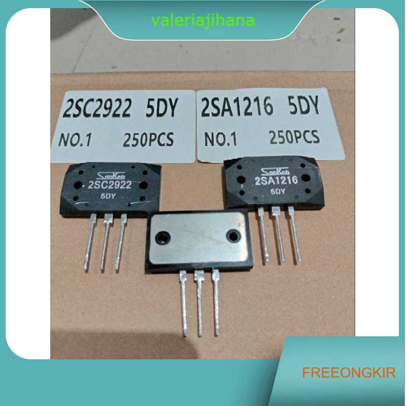 Sanken 2SA1216/2SC2922 5DY (RRT Kw 1)Free Mika Karet