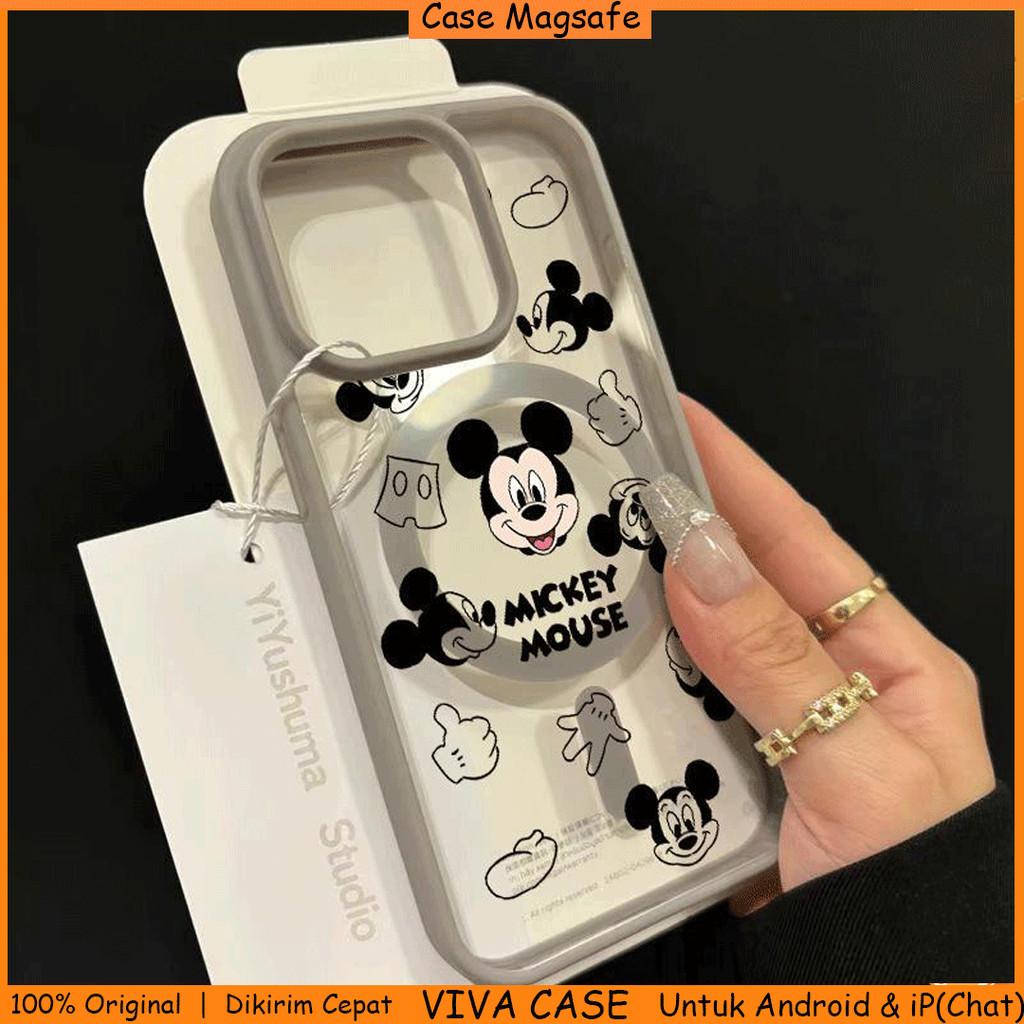 Magsafe Transparan Clear Case Frame Hitam Abu Slim Softcase untuk iPhone X XS XR XS Max 11 12 13 14 