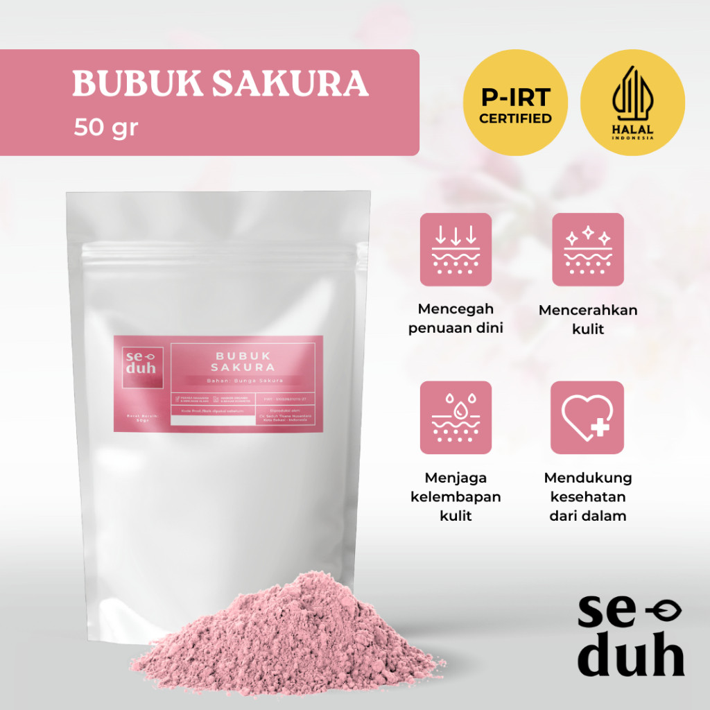 [AS] SEDUH TEA & TISANE | Bubuk Ekstrak Sakura / Sakura Extract Powder / Flower Powder 50 gram