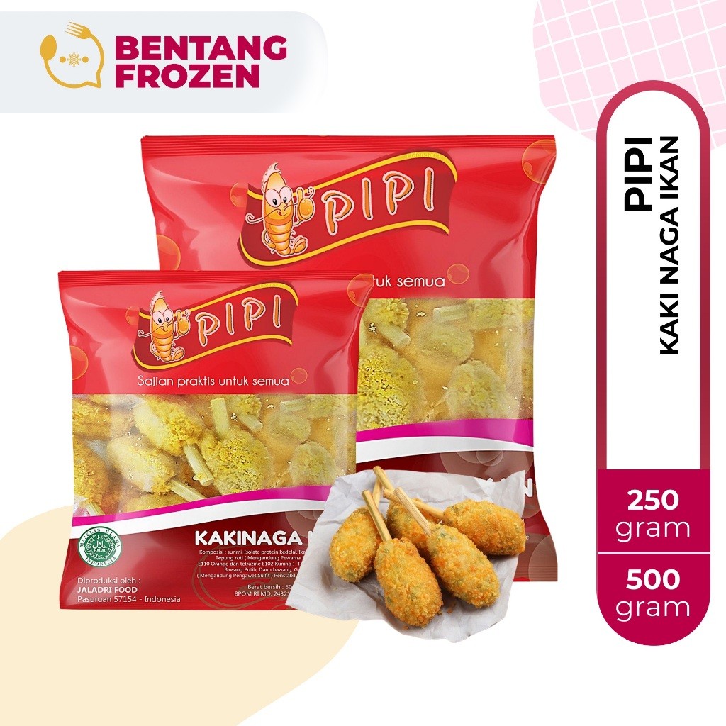 Pipi Kaki Naga 250gr - 500gr / Kaki Naga Lapis Tepung