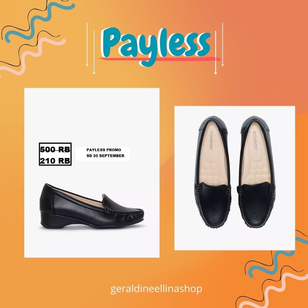 Sepatu wedges wanita seri ROCKPORT ELONA PAYLESS 100% ori