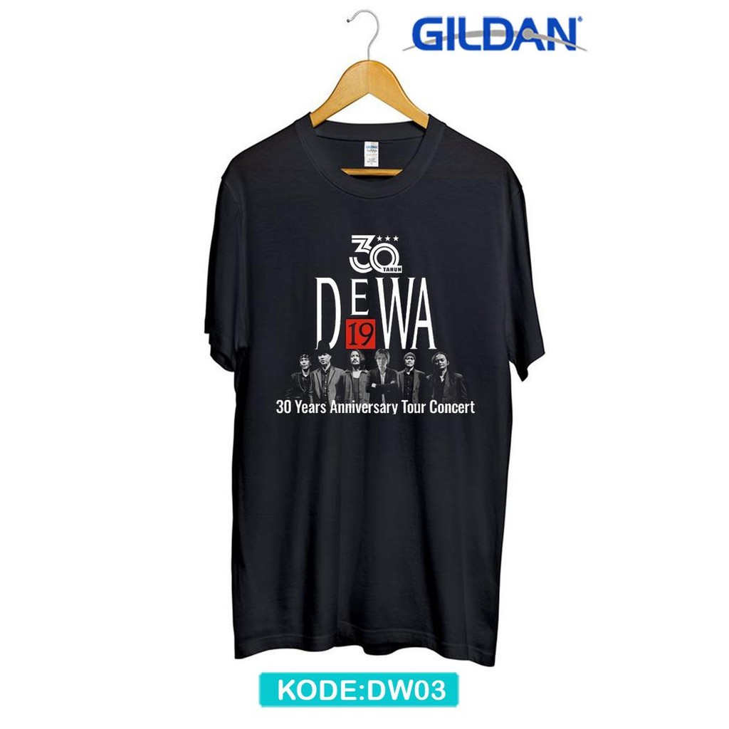 (COD) Kaos dewa 19 30 tahun anniversary original gildan dw03 - S