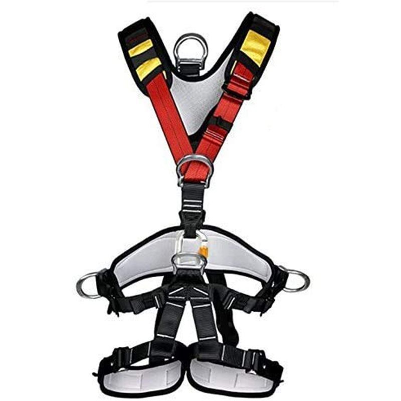 Professional Rock Climbing Harnesses Safety Body Harness Anti Fall Removable Full Body Harness Untuk