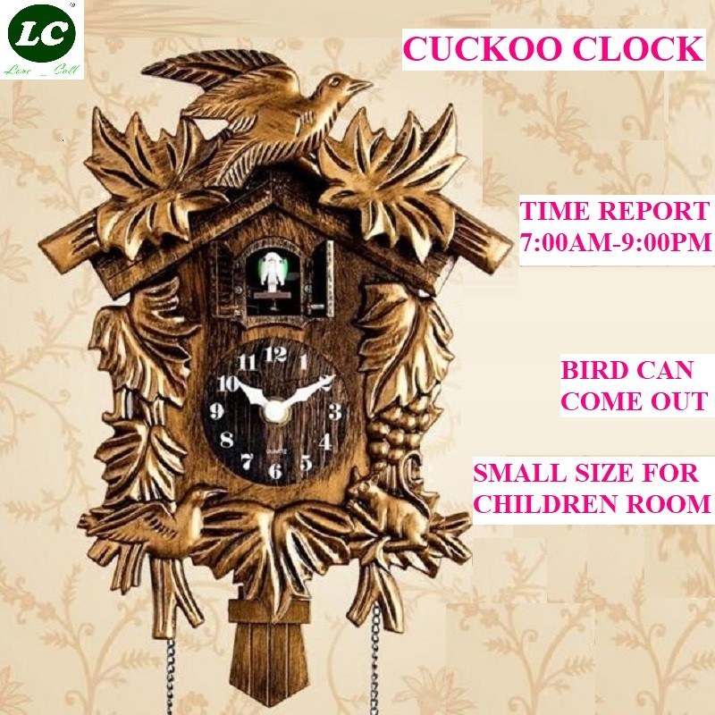 14in Cuckoo Clock Living Room Wall Clock Bird Cuckoo Alarm Clock Wall-wat ildren Unicorn Decorations