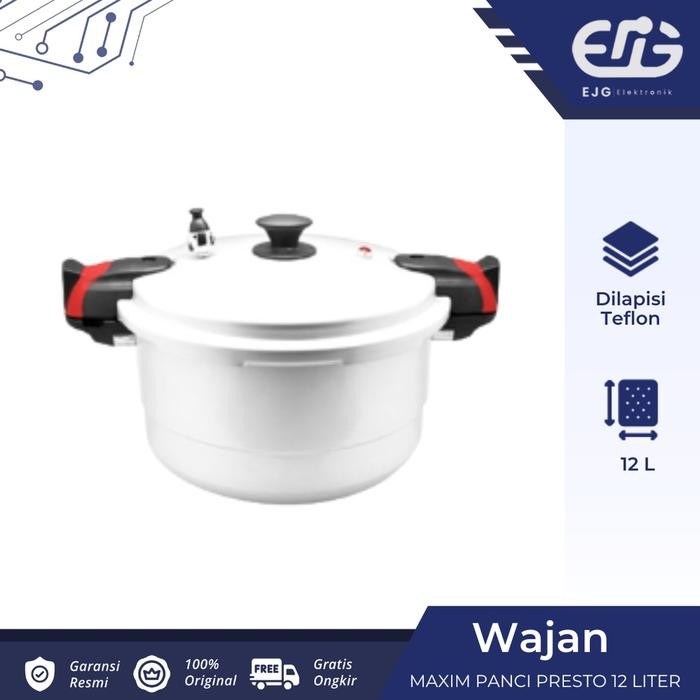 NEW PRODUK MAXIM Panci Presto 12 liter - Pressure Cooker - Spesifikasi TERLARIS