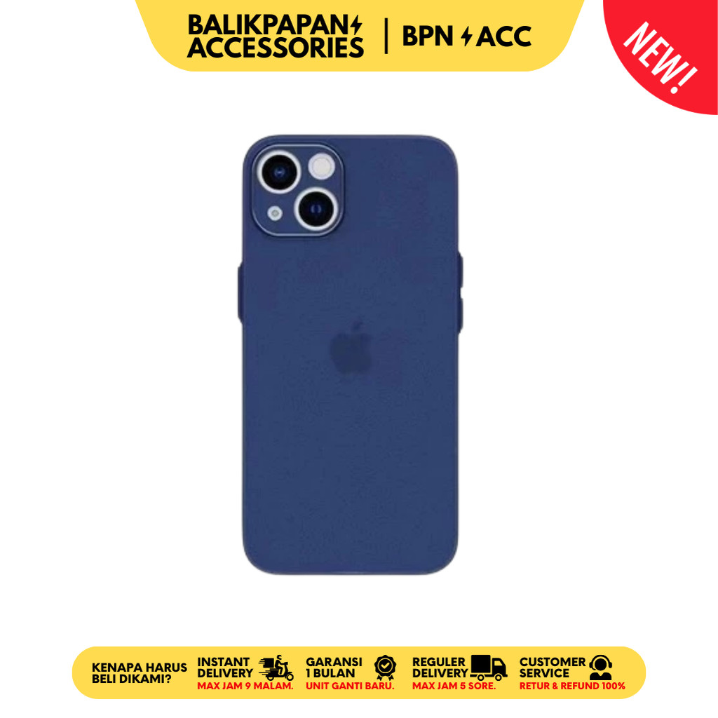 Case iPhone Dove Slim Ultra-thin Matte Case Colour Casing 2 Midnight Blue - BALIKPAPAN ACC