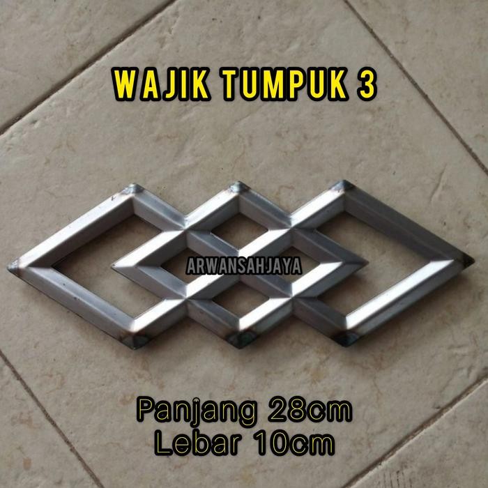 WAJIK SUSUN 3 / WAJIK TUMPUK 3 ORNAMEN PAGAR BESI
