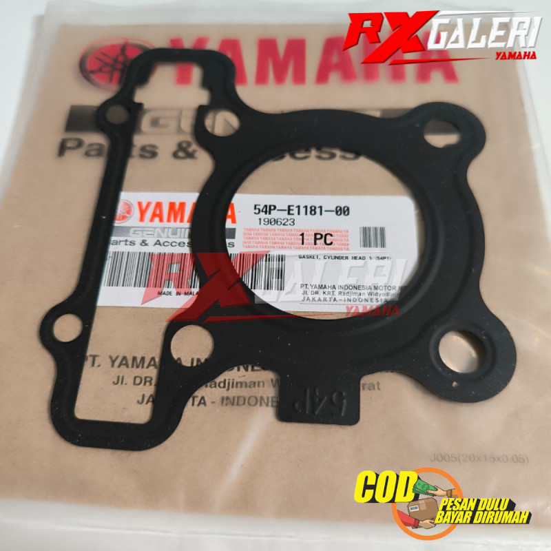 GASKET PAKING CYLINDER HEAD MIO J MIO GT SOUL GT 115 X RIDE 115 FINO 115 ORI YGP 54P-E1181-00