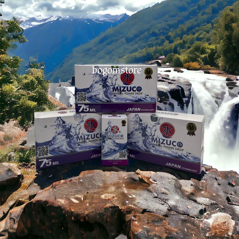 Mizuco Mineral Power Drop 1 box isi 5 botol Original 100%