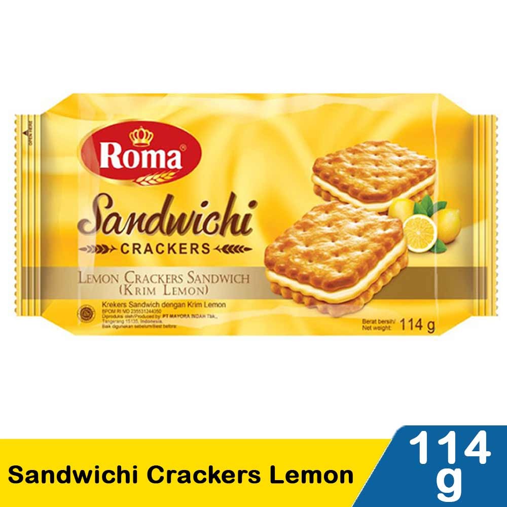 ROMA SANDWICHI CRACKERS LEMON 114/120g