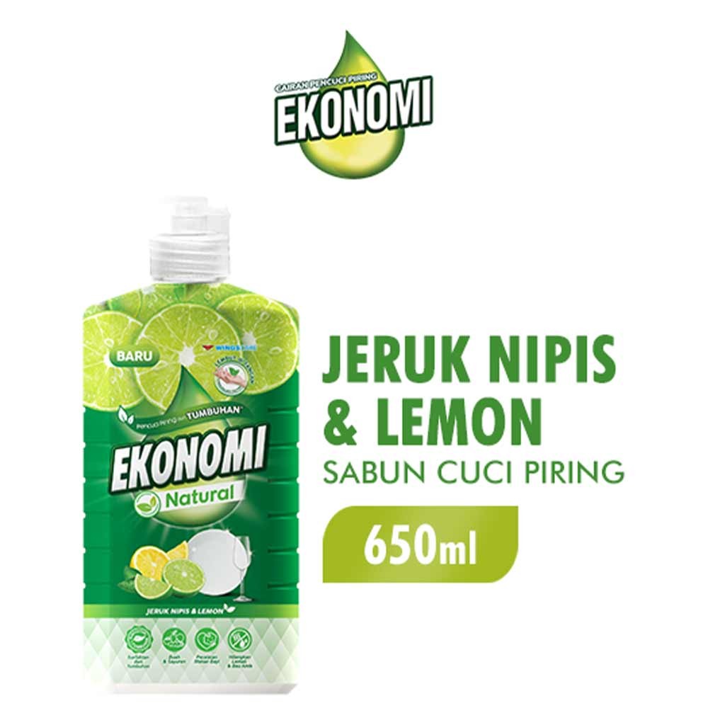 EKONOMI PENCUCI PIRING LIQUID NATURAL JERUK NPS&LEMON 650mL