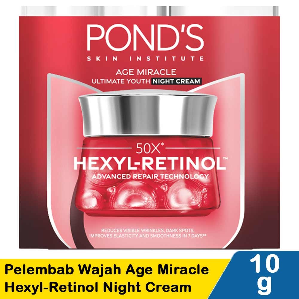 PONDS PELEMBAB WJH AGE MIRACLE/HEXYL -RTNL NIGHT CRM 10g
