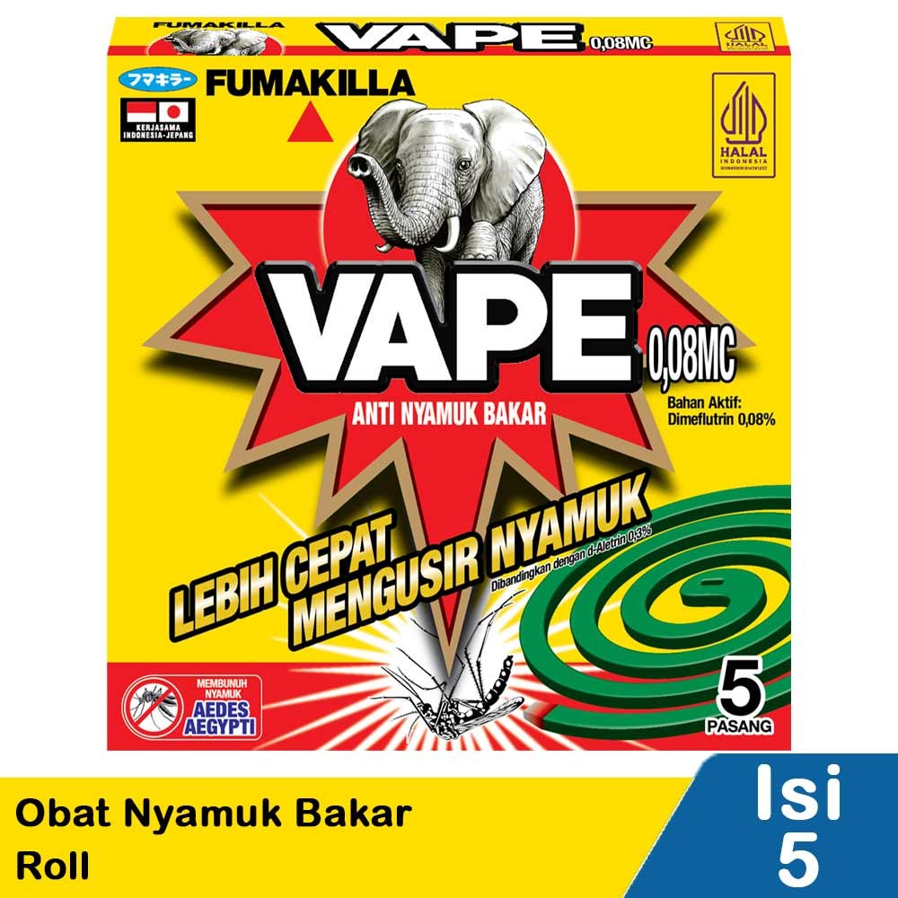 VAPE OBAT NYAMUK BAKAR FUMAKILLA 5S COIL