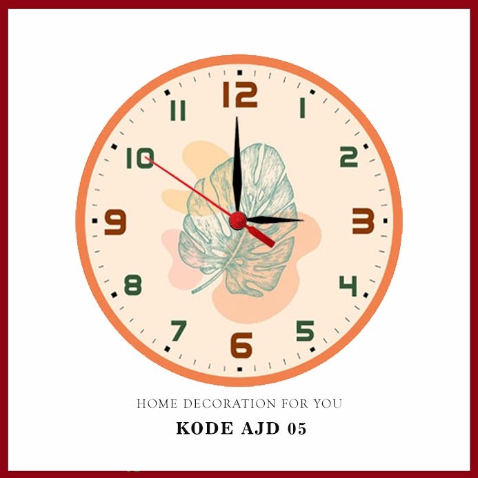 Tanpa kaca Jam Dinding Aesthetic Minimalis / Jam Dinding Kayu Minimalis Aesthetic AJD 05 /uk 20cm