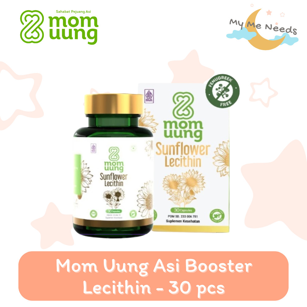 Asi Booster Mom Uung | Mom Uung Asi Booster | Mom Uung Asi Booster Lecithin Kapsul [30 Pcs]