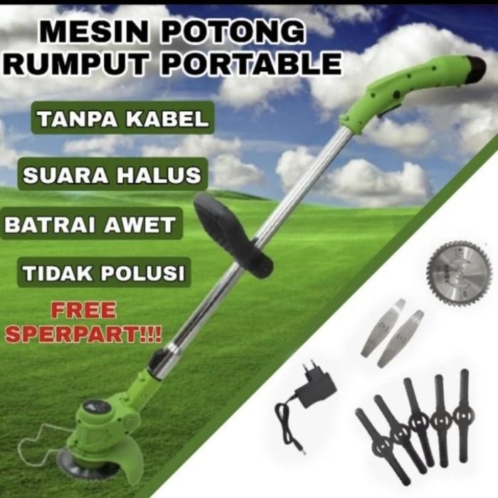 Mesin Potong Rumput Portable Alat Pemotong Rumput Tanpa Kabel Original