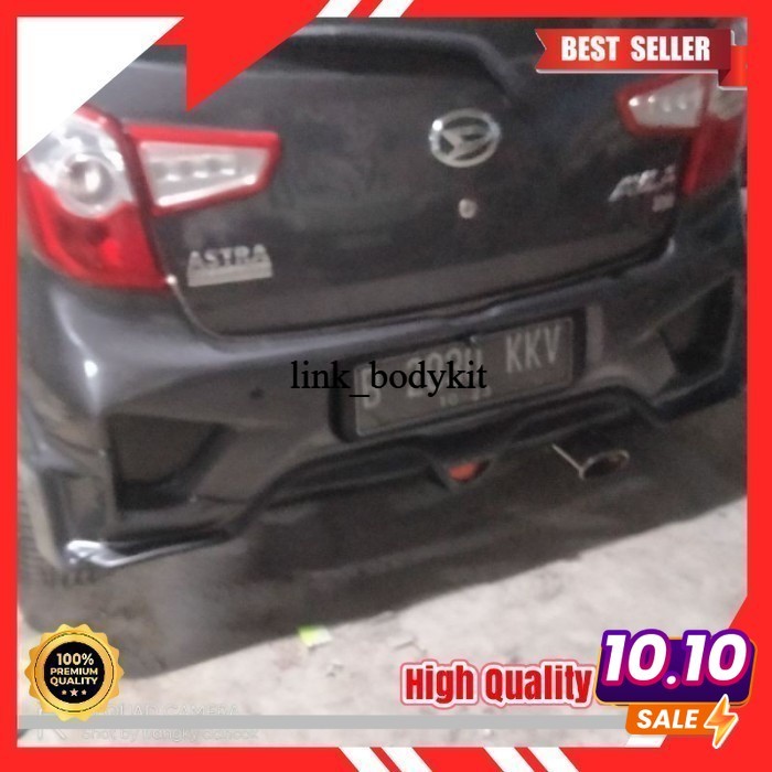Bodykit Bumper Belakang Agya Ayla Custom Lentur-Kuat-Tebal (Fiber Duraflek)