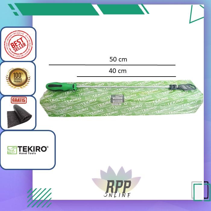 TEKIRO OBENG TPR EXTRA LONG PH2 x 400mm . Tekiro Obeng Panjang / Tekiro Obeng Extra Panjang