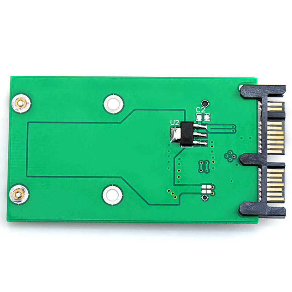 JavicTech USB 3.0 to mSATA 50Pin SSD & 1.8" Micro SATA 7+9 16pin Adapter Add on Cards PCBA