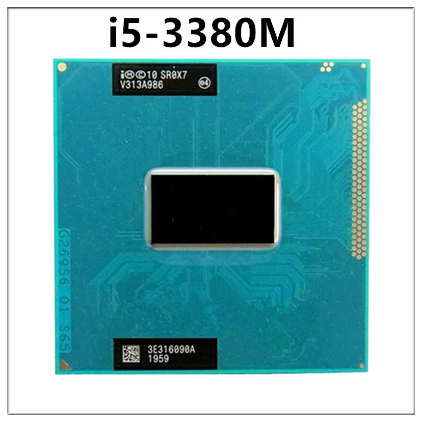 Core i5 3380M i5-3380M SR0X7 2.9 GHz Used Dual-Core Quad-Thread CPU 3M 35W Socket G2 / rPGA988B