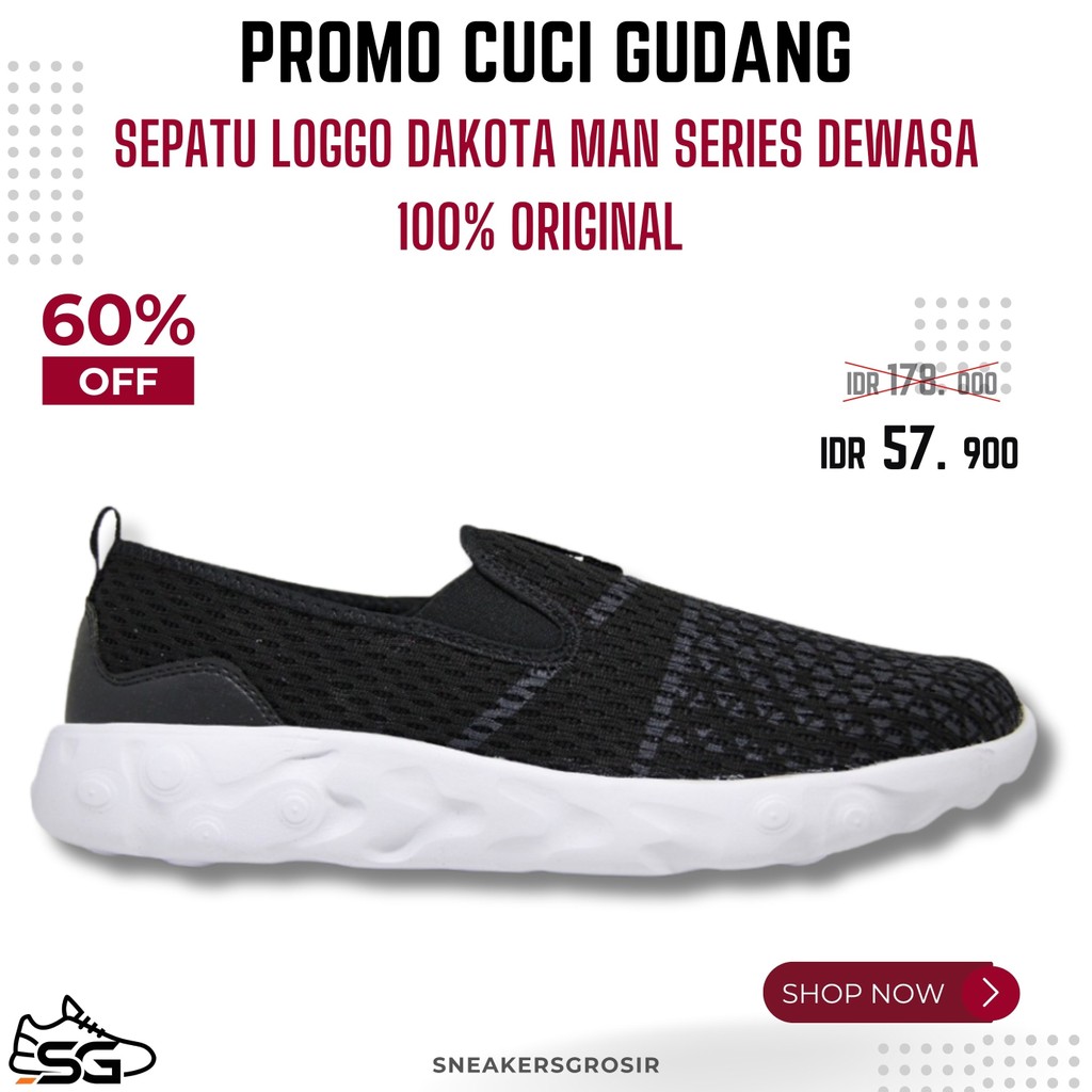 Sepatu Slip On Pria Loggo Phylon MAN DAKOTA Series 100% ORIGINAL | SLIP ON PRIA 39-43 VOL 2