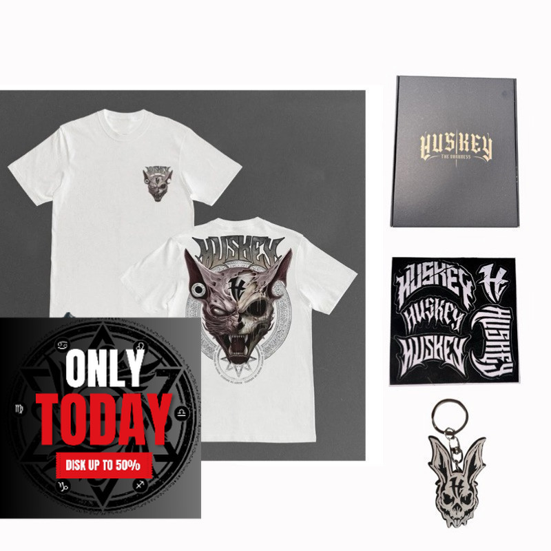 ORI Huskey Clothing - kaos distro pria - blind cat wht - huskey bali