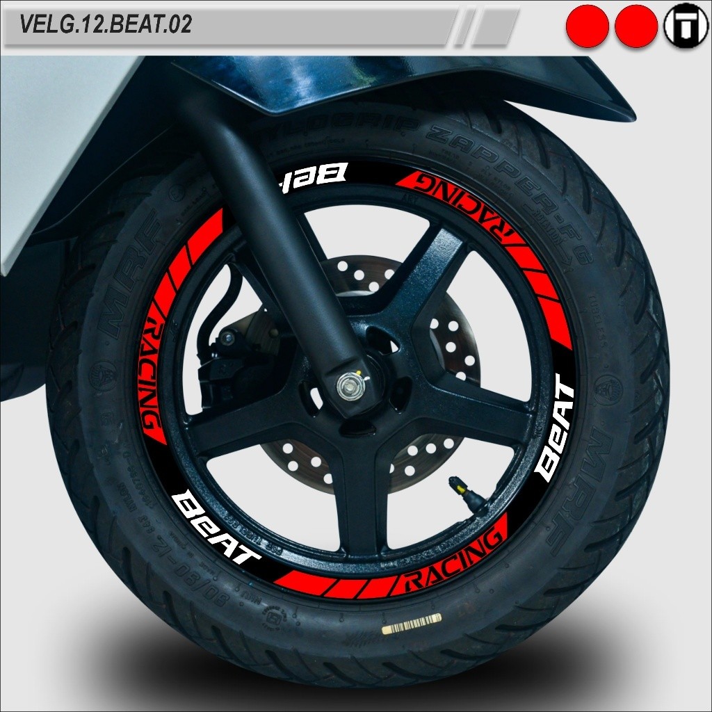 STICKER VARIASI VELG MOTOR SEMUA TYPE RING 12 BEAT VELG.12.BEAT.02