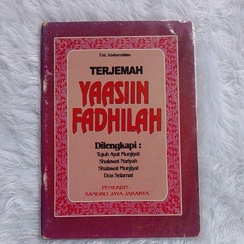 TERJEMAHAN YAASIIN FADHILAH - SANDRO JAYA JAKARTA | Original Preloved