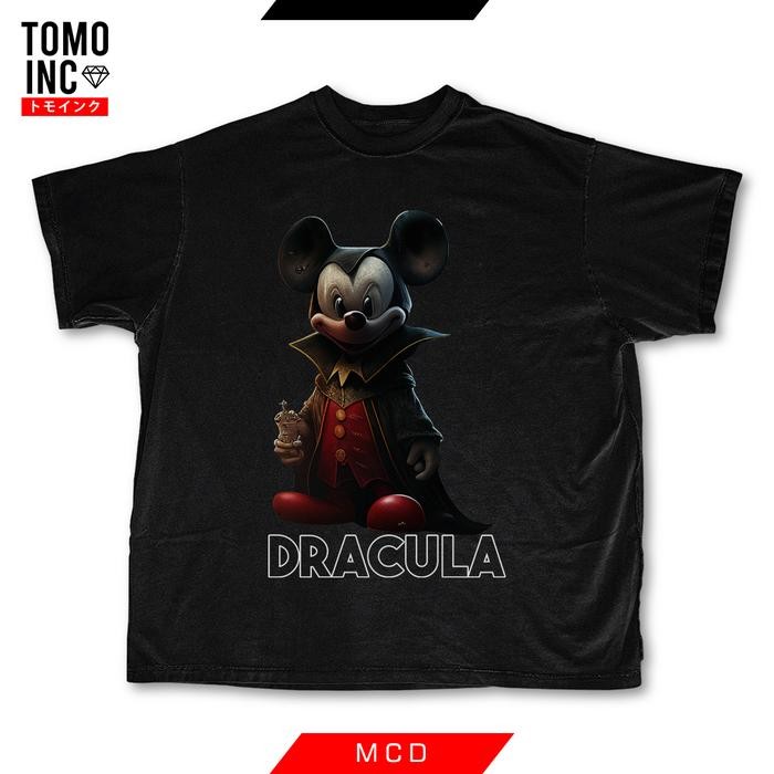 (cod) Tomoinc T-Shirt Kaos Pria Dracula - Mickey - S
