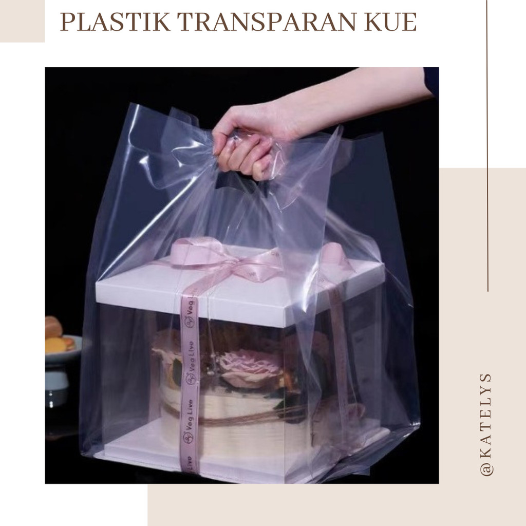 Kantong Plastik Bening | Plastik Kue Transparan | Plastik Box Untuk Kue