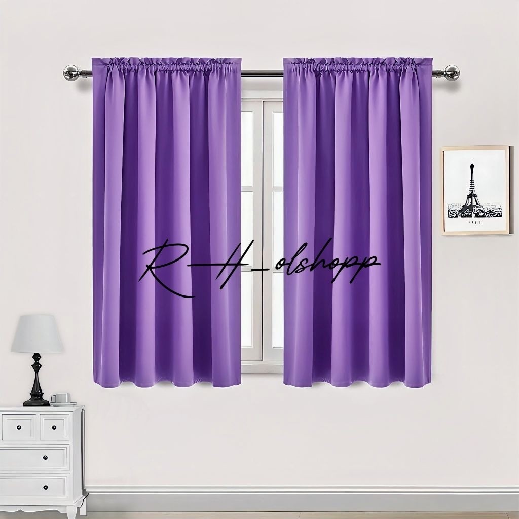 Tirai Gorden Jendela Aesthetic Tirai Gorden Kamar Tidur Tirai Gorden Pendek Polos