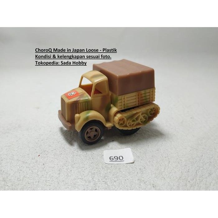 DCT... Vintage Choro Q ChoroQ Combat Series C-17 German Opel Half Truck Takara Japan