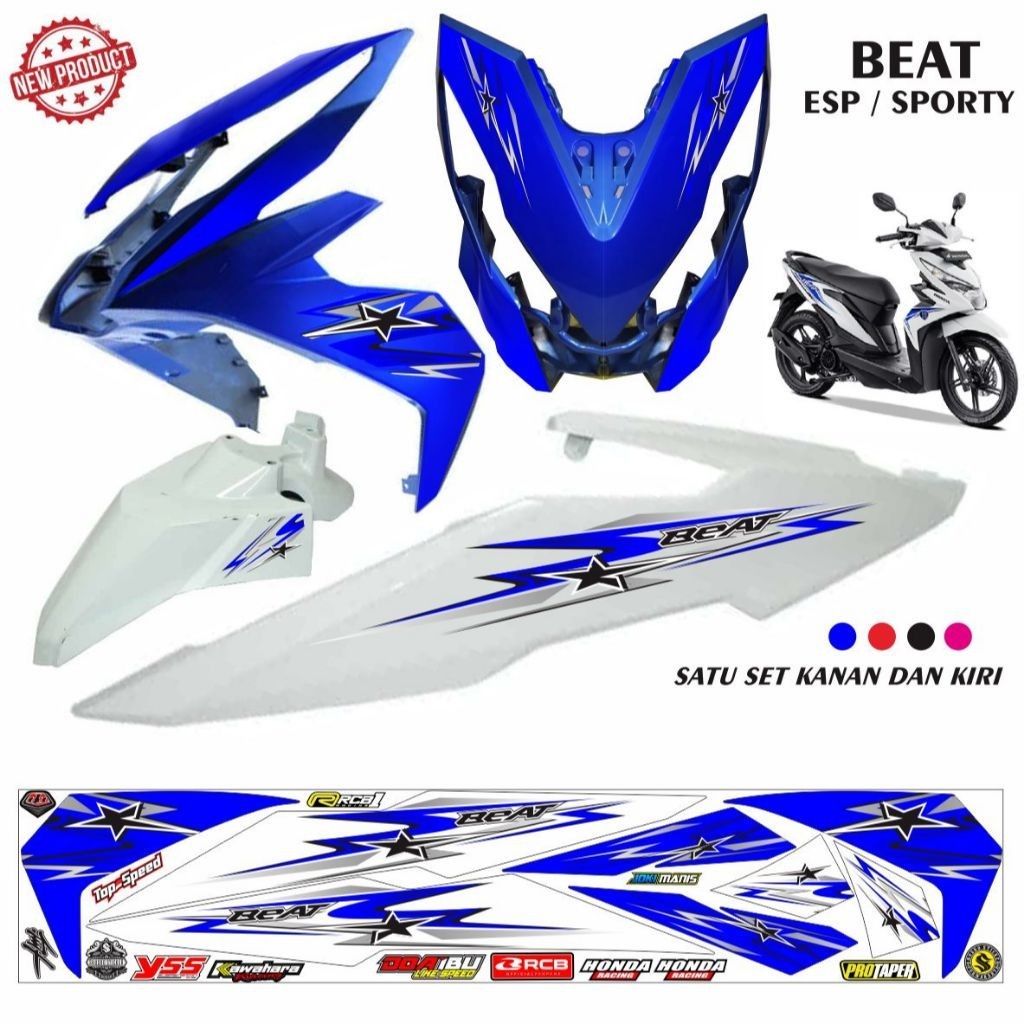 VARIASI KEREN VARIASI MOTOR / STRIPING BEAT ESP / STIKER BEAT SPORTI VARIASI BEAT STREET STRIPING