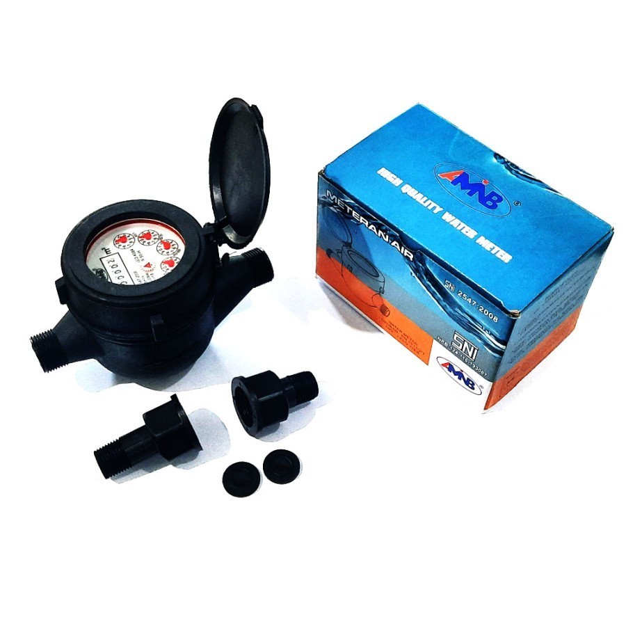 TEAMOR AMNB Meteran Air Body Plastik - Meteran Air Pam Body Plastik AMNB SNI